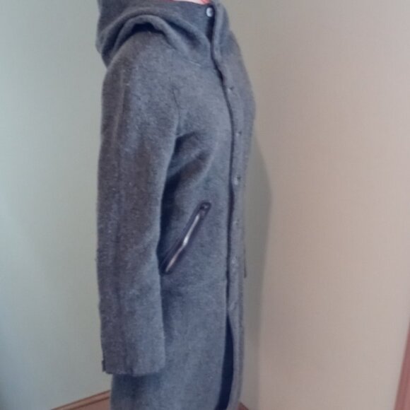 Pre-owned Diesel Long Button-up hooded wool jacket Size M - Picture 5 of 11